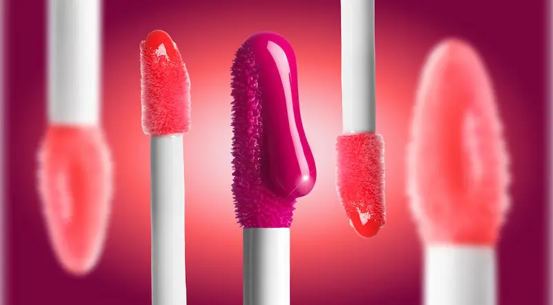 Textură cremoasă de gloss pentru buze